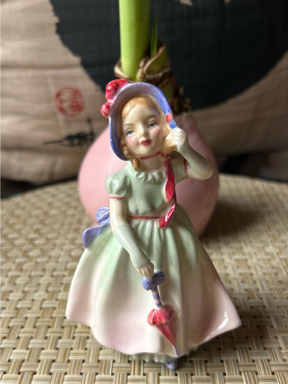 Royal Dalton retired Porcelain Girl Figurine. Mid 20th century.